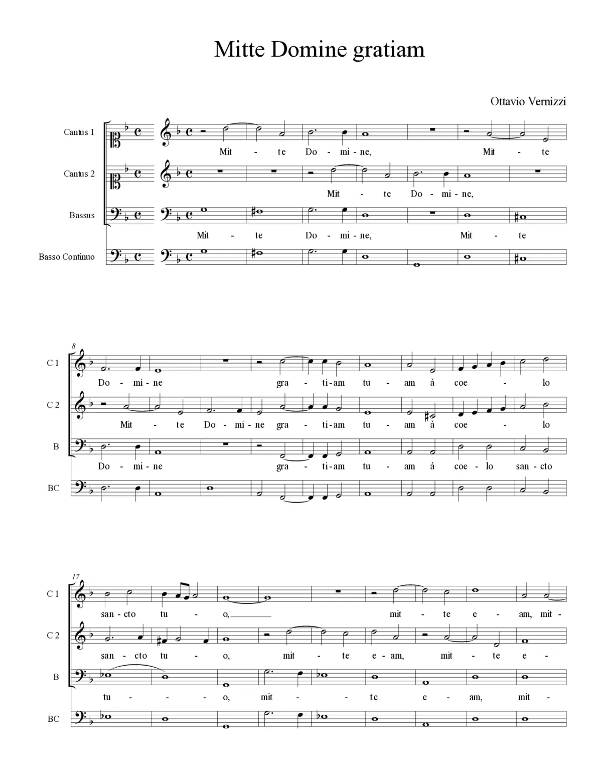 Mitte Domine gratiam - Page 1