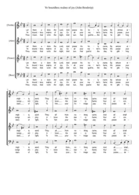 Ye boundless realms of joy