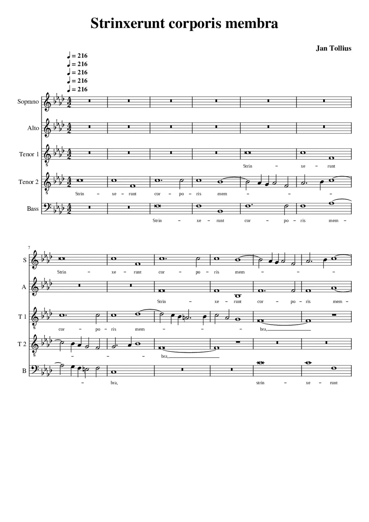 Strinxerunt corporis membra - Page 1