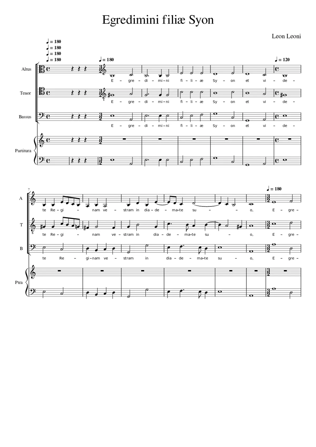 Egredimini filiæ Syon - Page 1