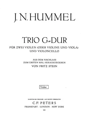 String Trio in G major