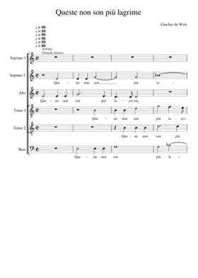 Queste non son più lagrime