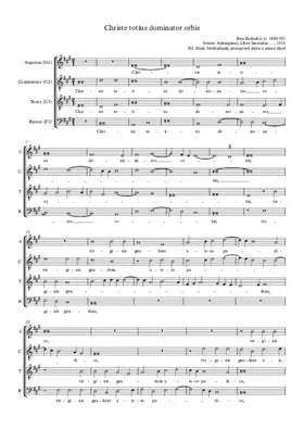 Christe totius dominator orbis