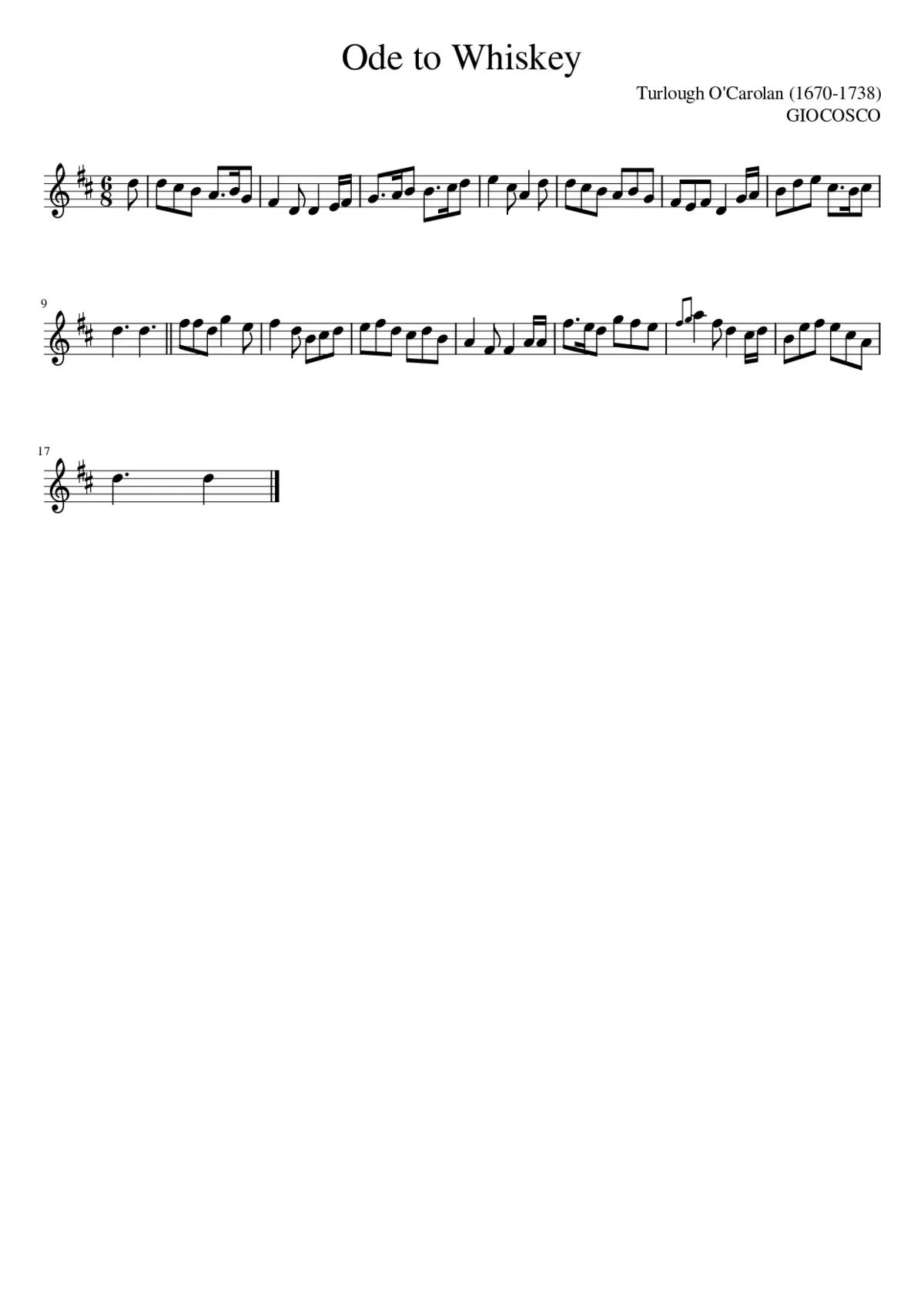 Ode To Whiskey - Page 1