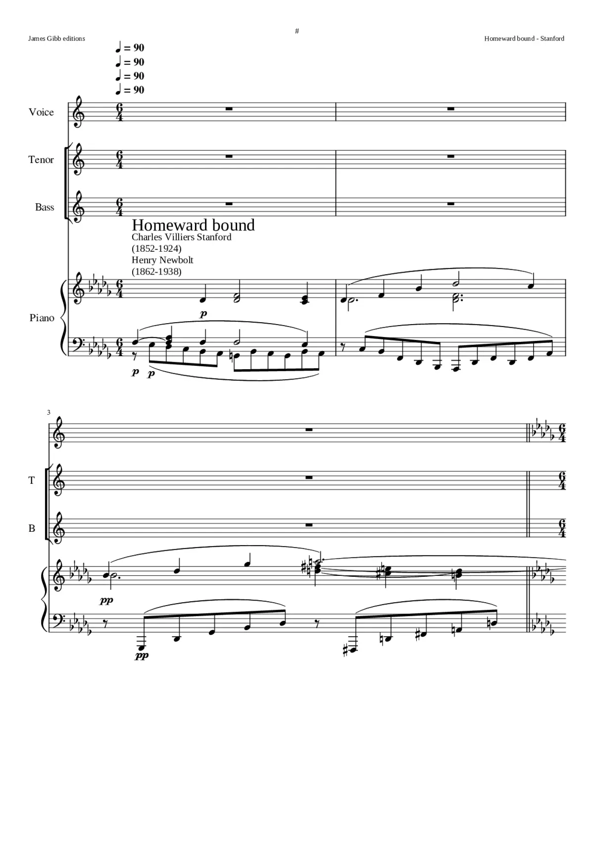 Homeward bound Op. 91:4 - Page 1