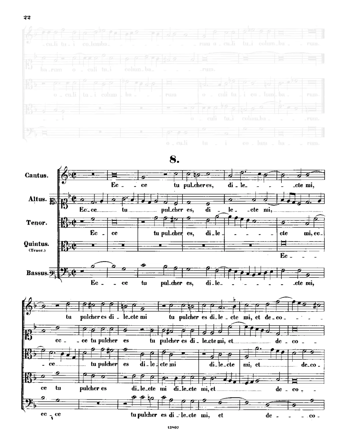 Ecce tu pulcher es - Page 1