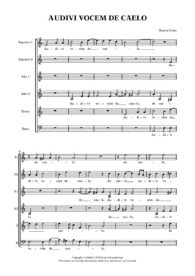 Audivi vocem de caelo a 6