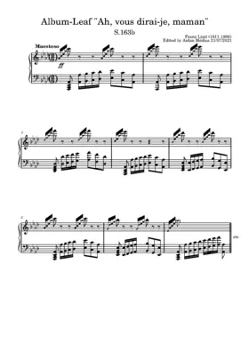 Album-Leaf 'Ah, vous dirai-je, maman'