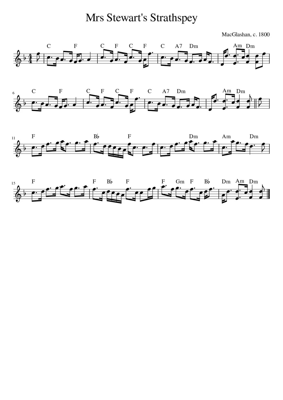 Mrs Stewart's Strathspey - Page 1