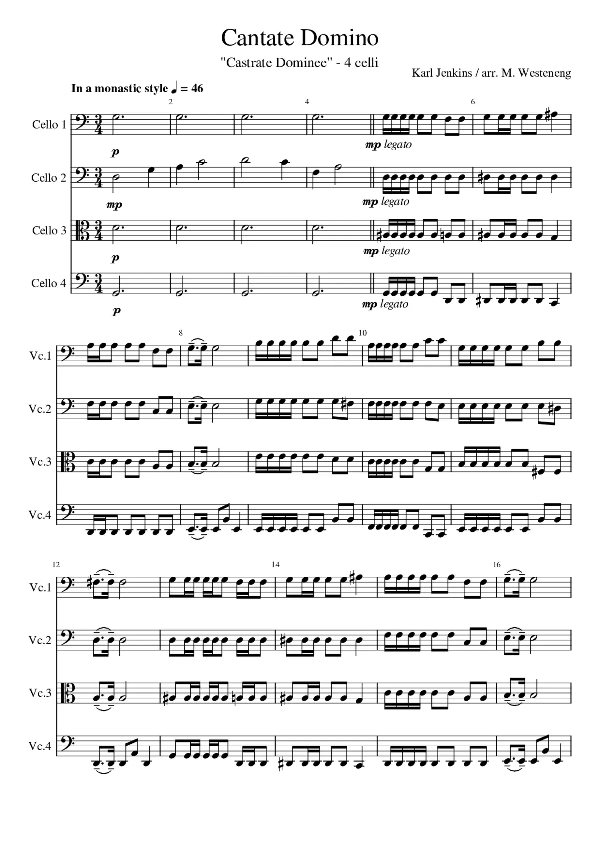 Cantate Domino - Page 1