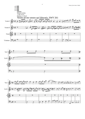 Venite ad me omnes qui laboratis SWV 261