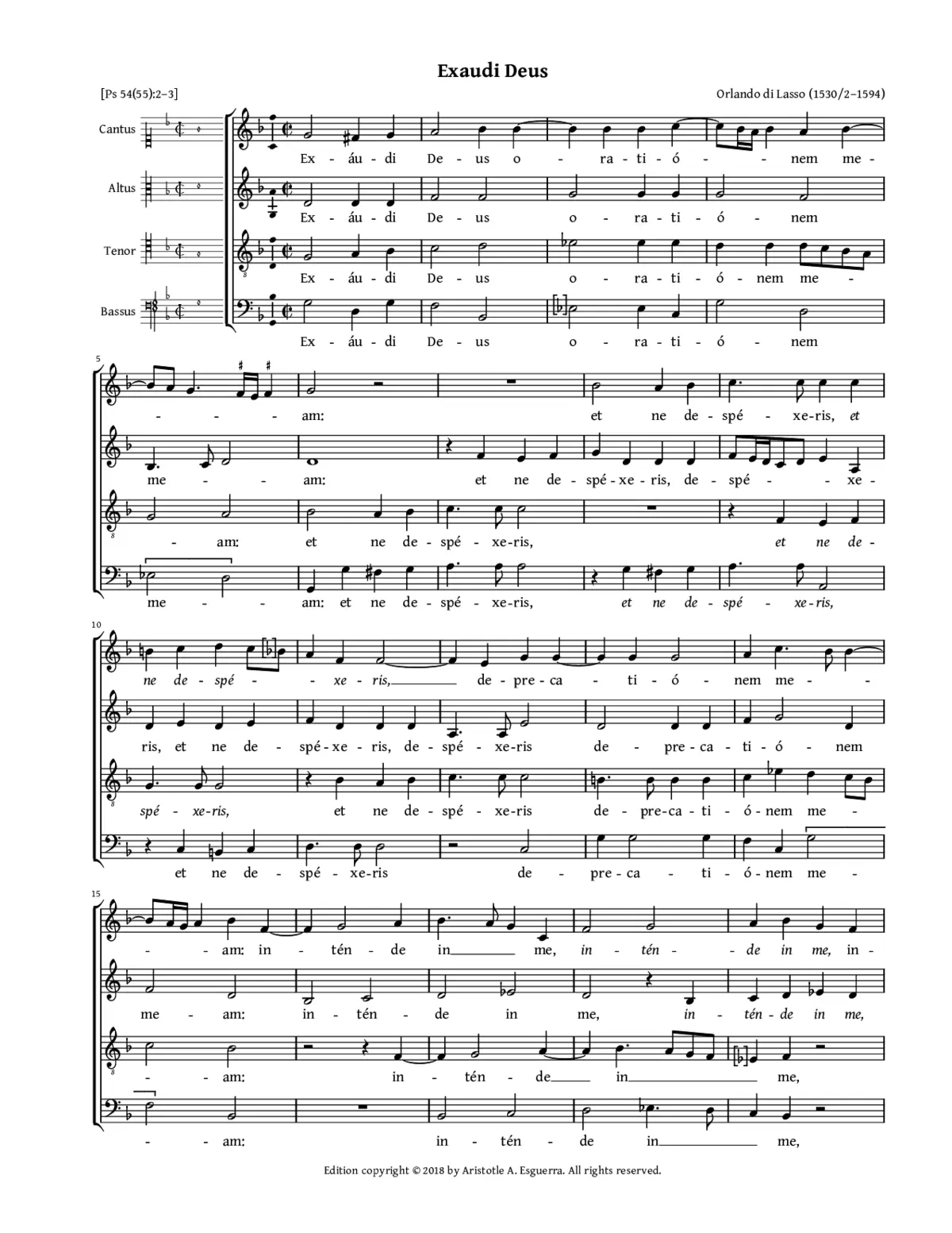 Exaudi Deus - Page 1