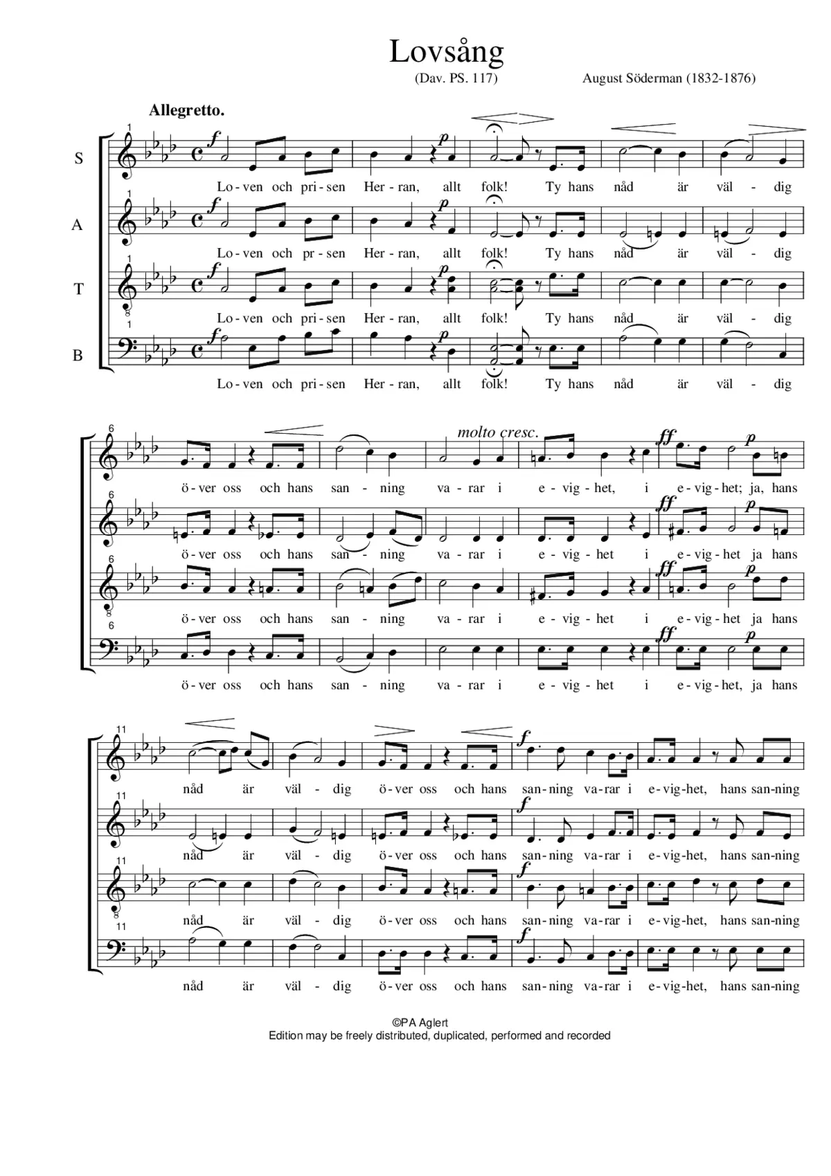 Lovsång - Page 1
