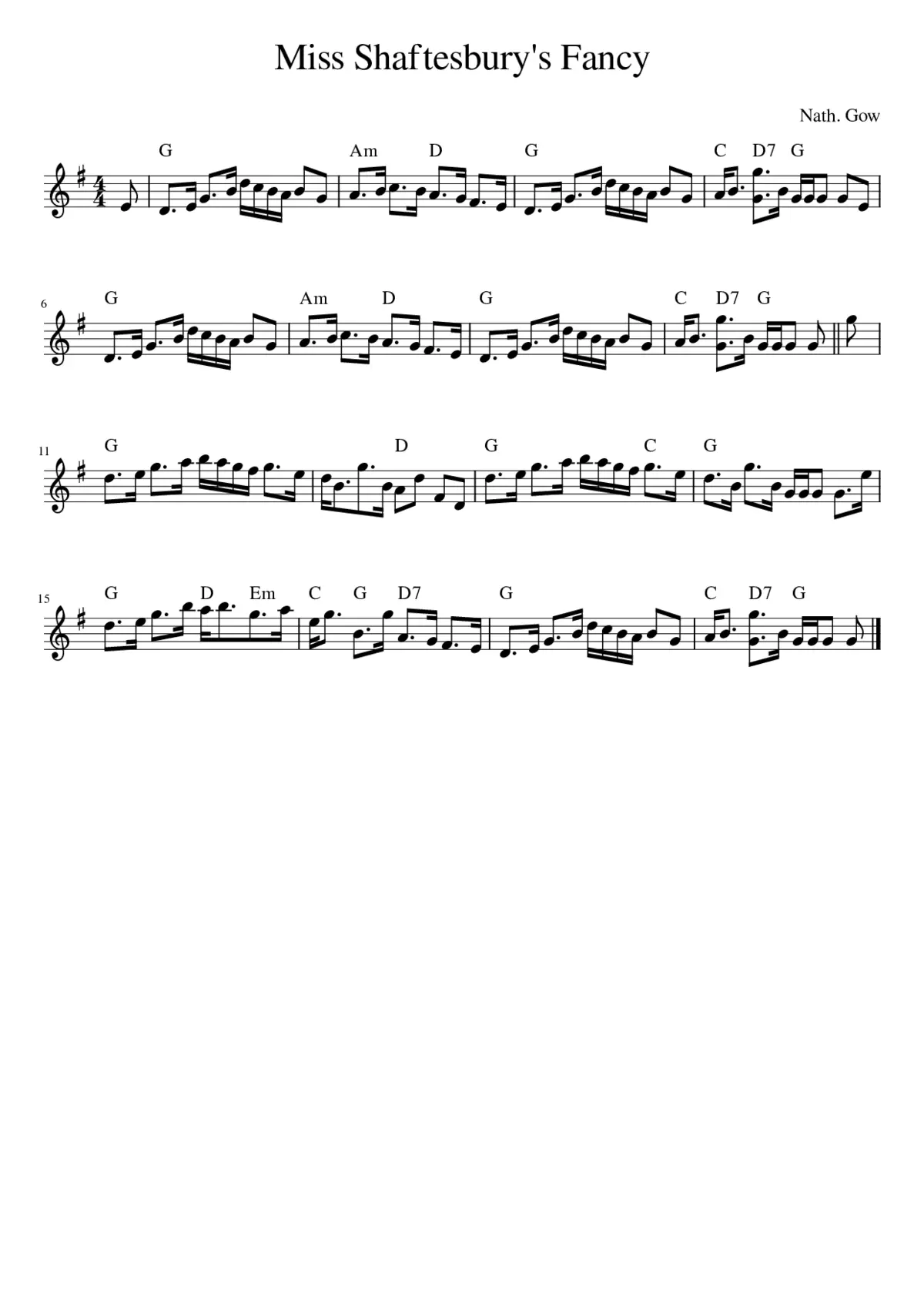 Miss Shaftesbury's Fancy - Page 1