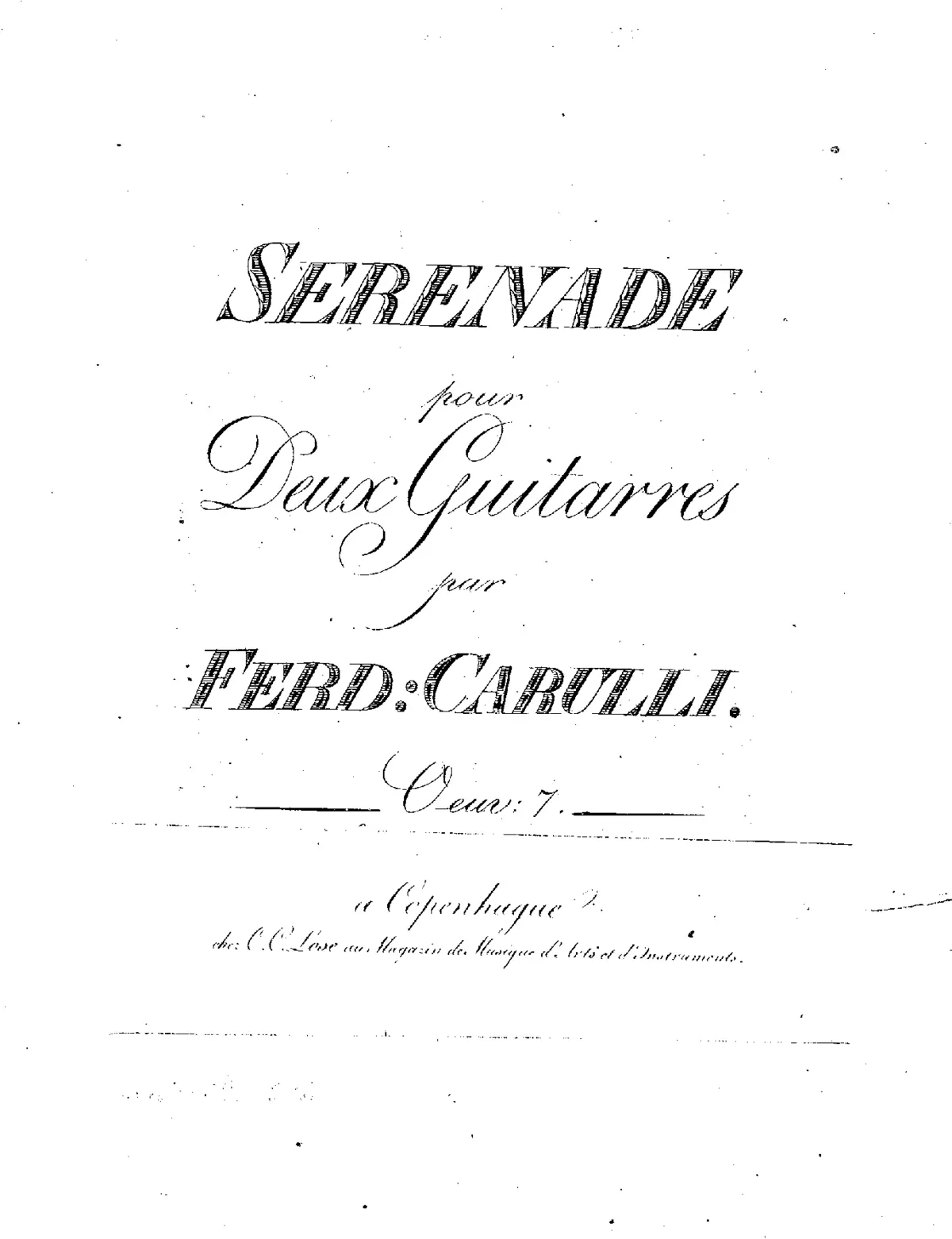 Sérénade pour deux guitarres - Page 1