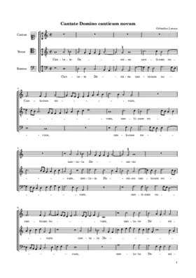 Cantate Domino canticum novum a 3