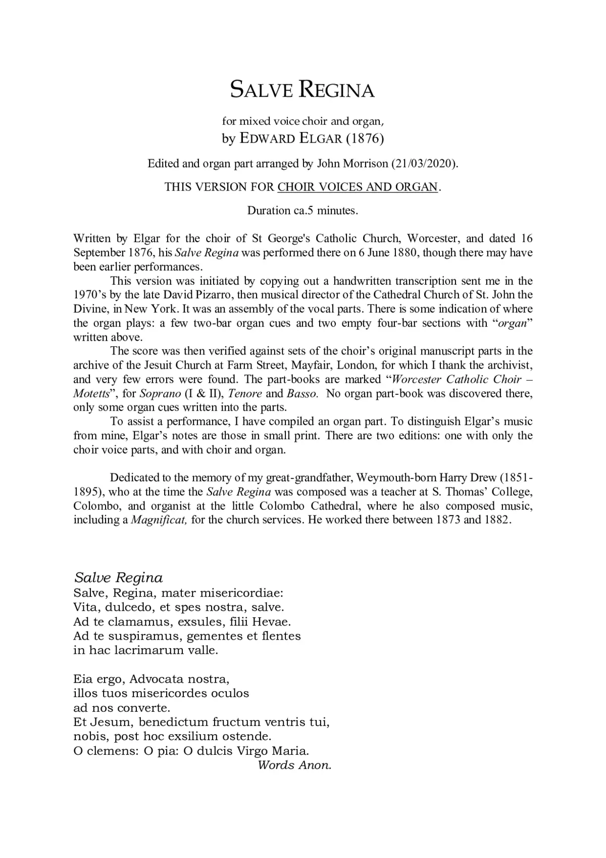 Salve Regina - Page 1