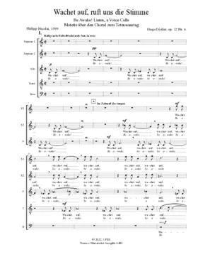 Wachet auf, ruft uns die Stimme