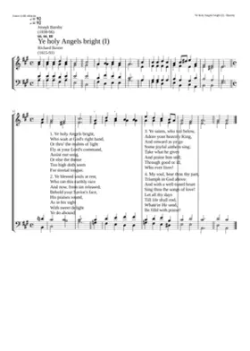 Ye holy Angels bright (I)
