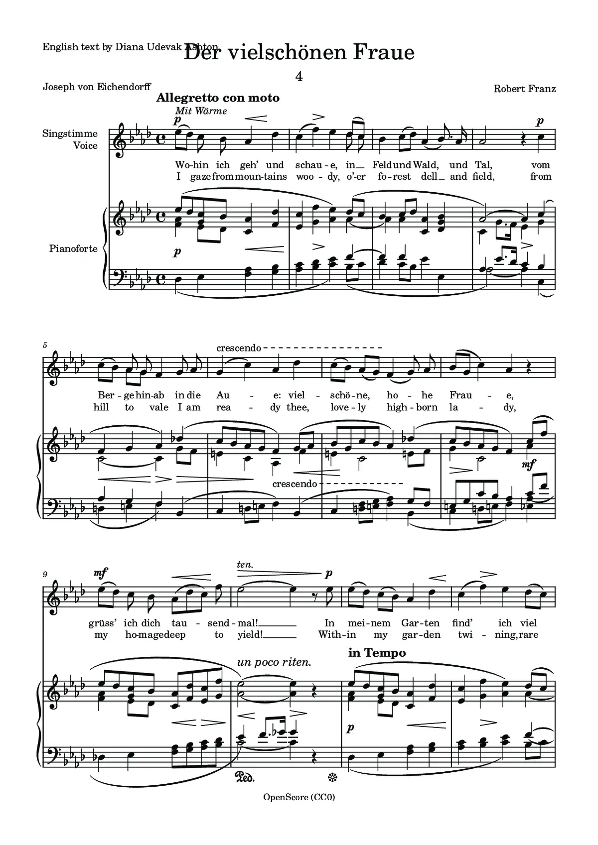 Der vielschönen Fraue - Page 1