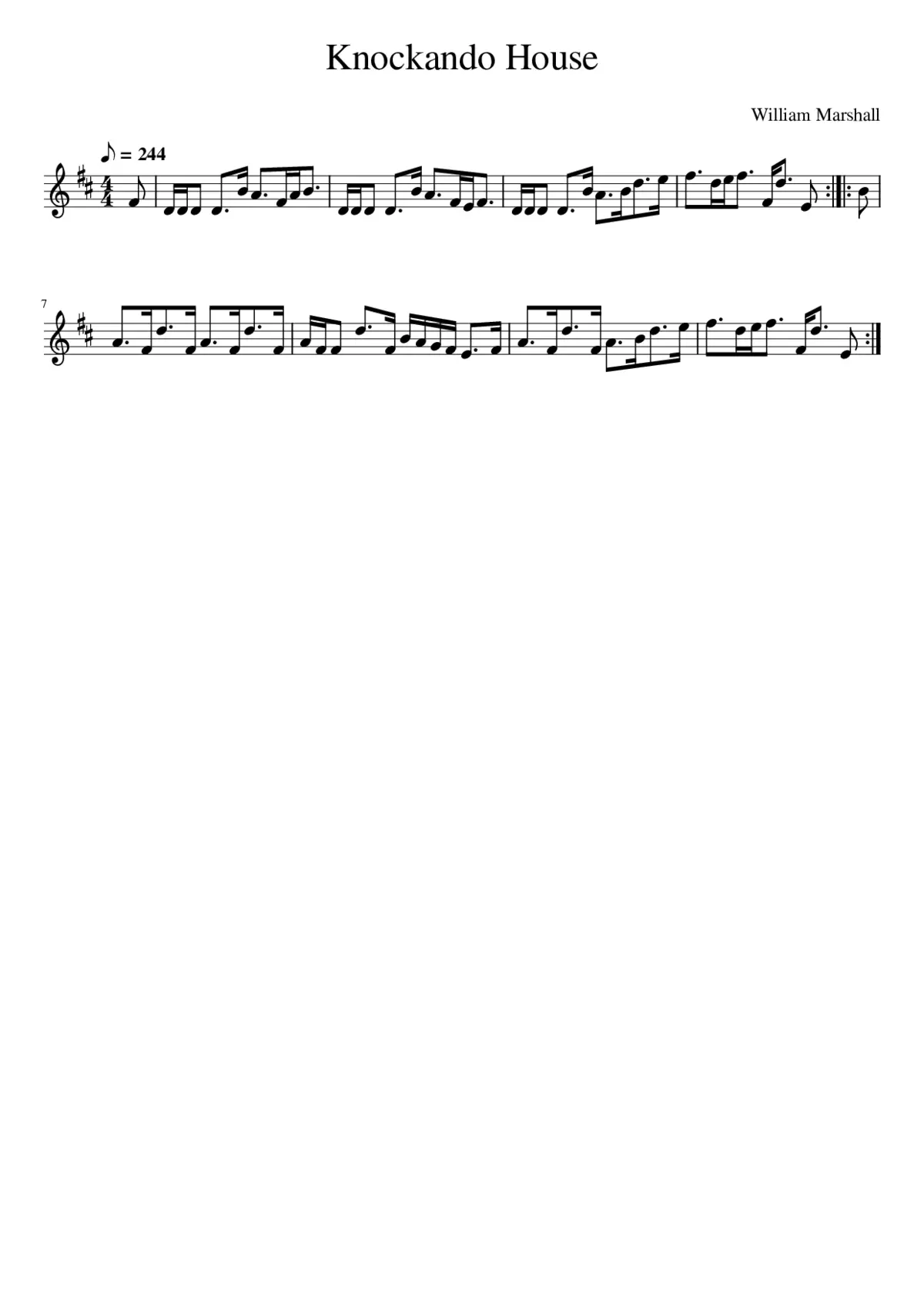 Knockando House - Page 1