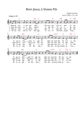Bom Jesus, a vossos pés