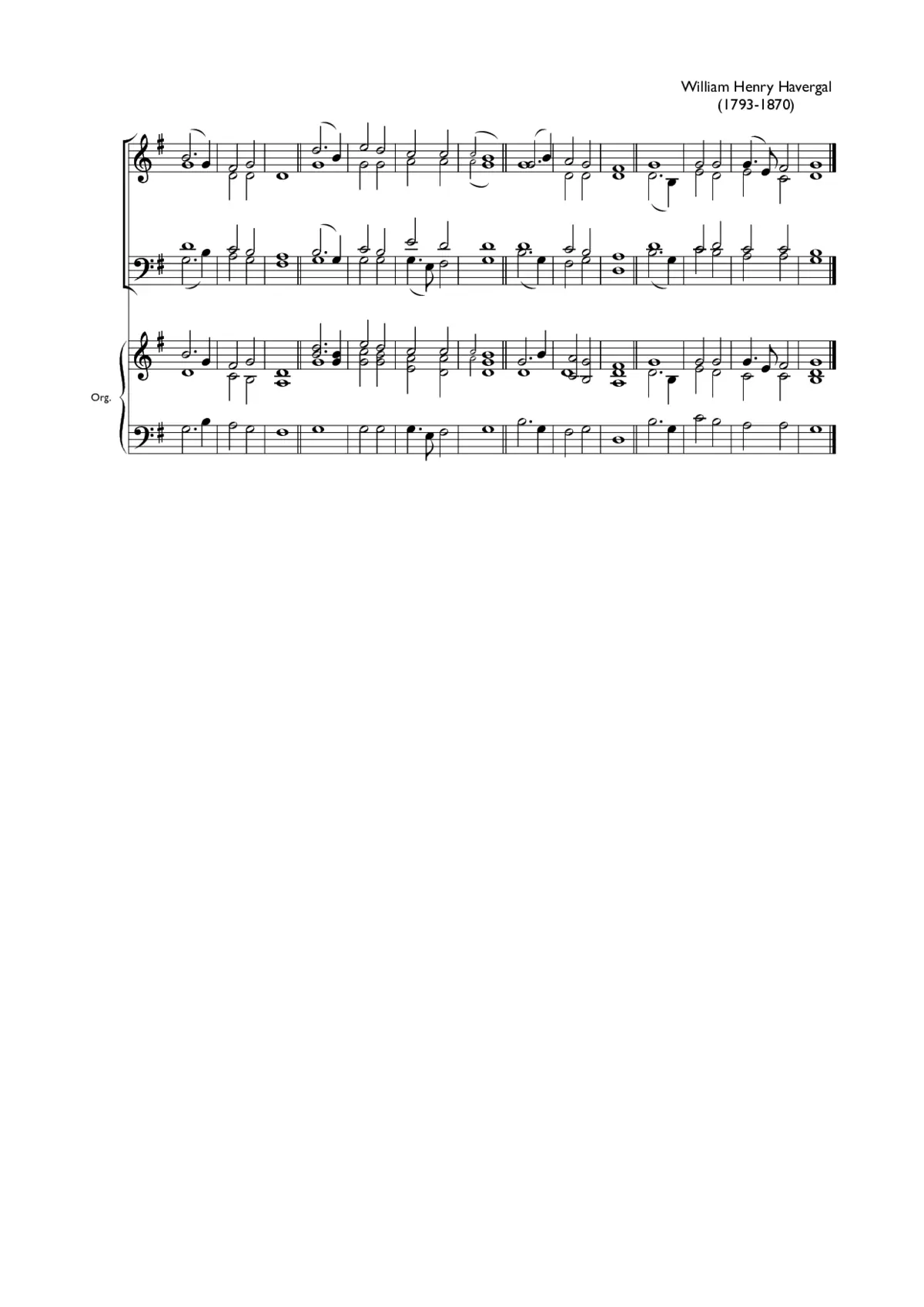 Double chant in G major II - Page 1