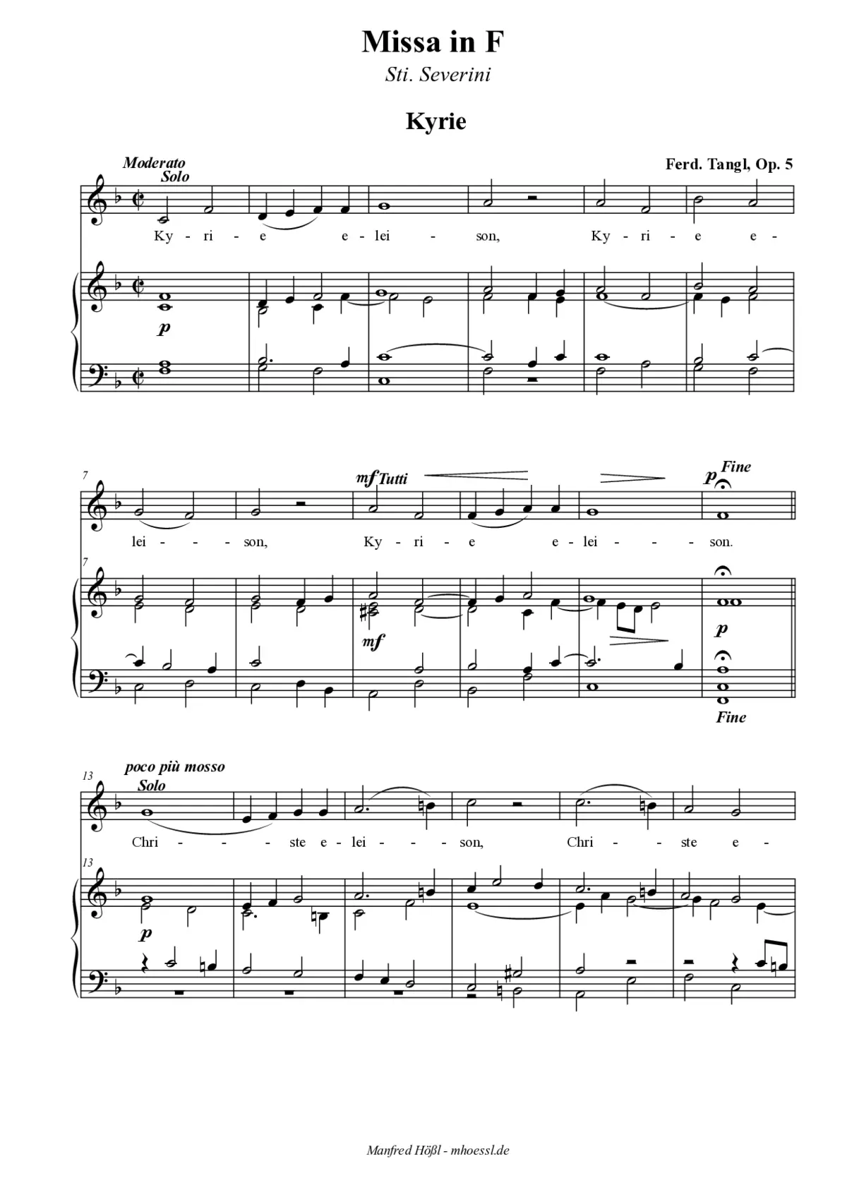 Missa St. Severini - Page 1