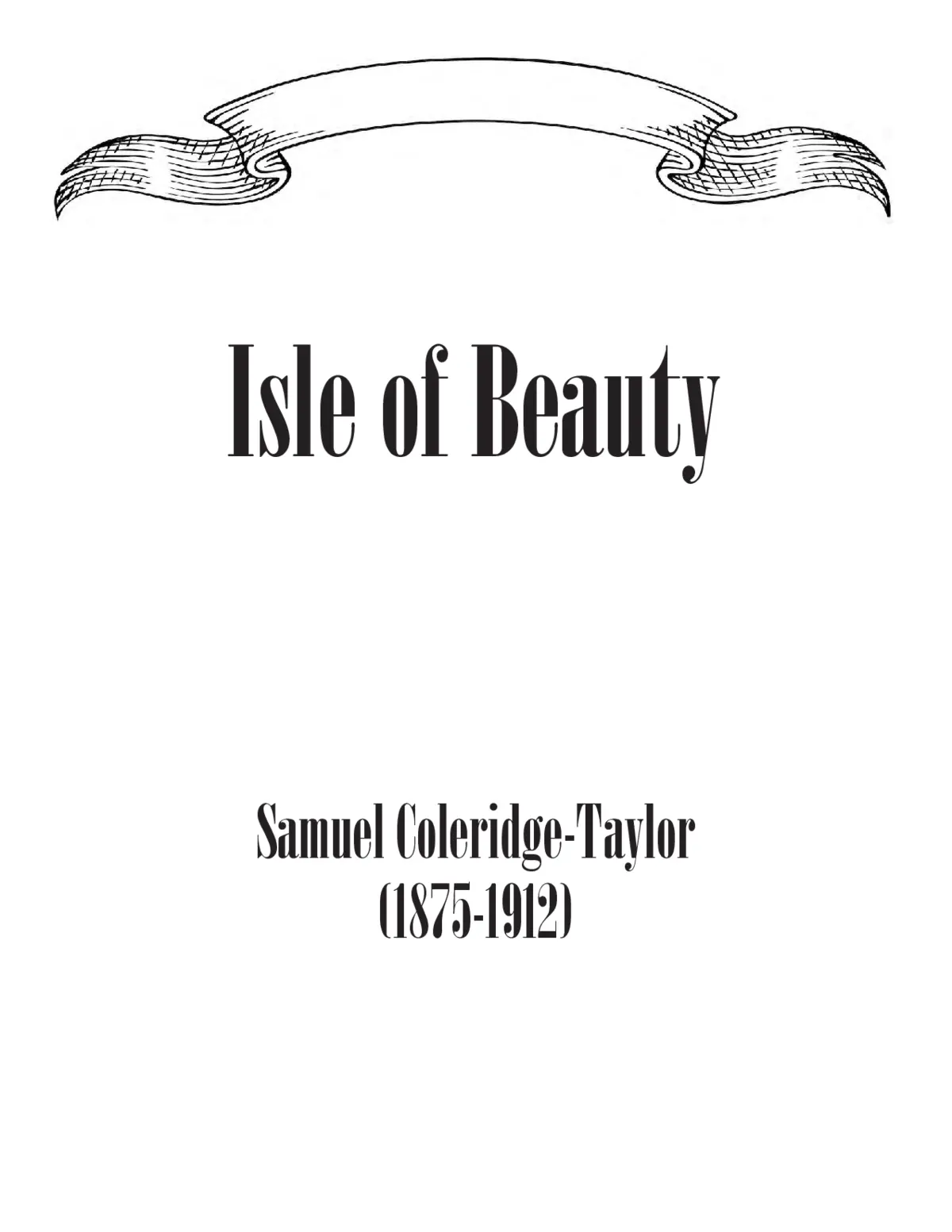 Isle of Beauty - Page 1