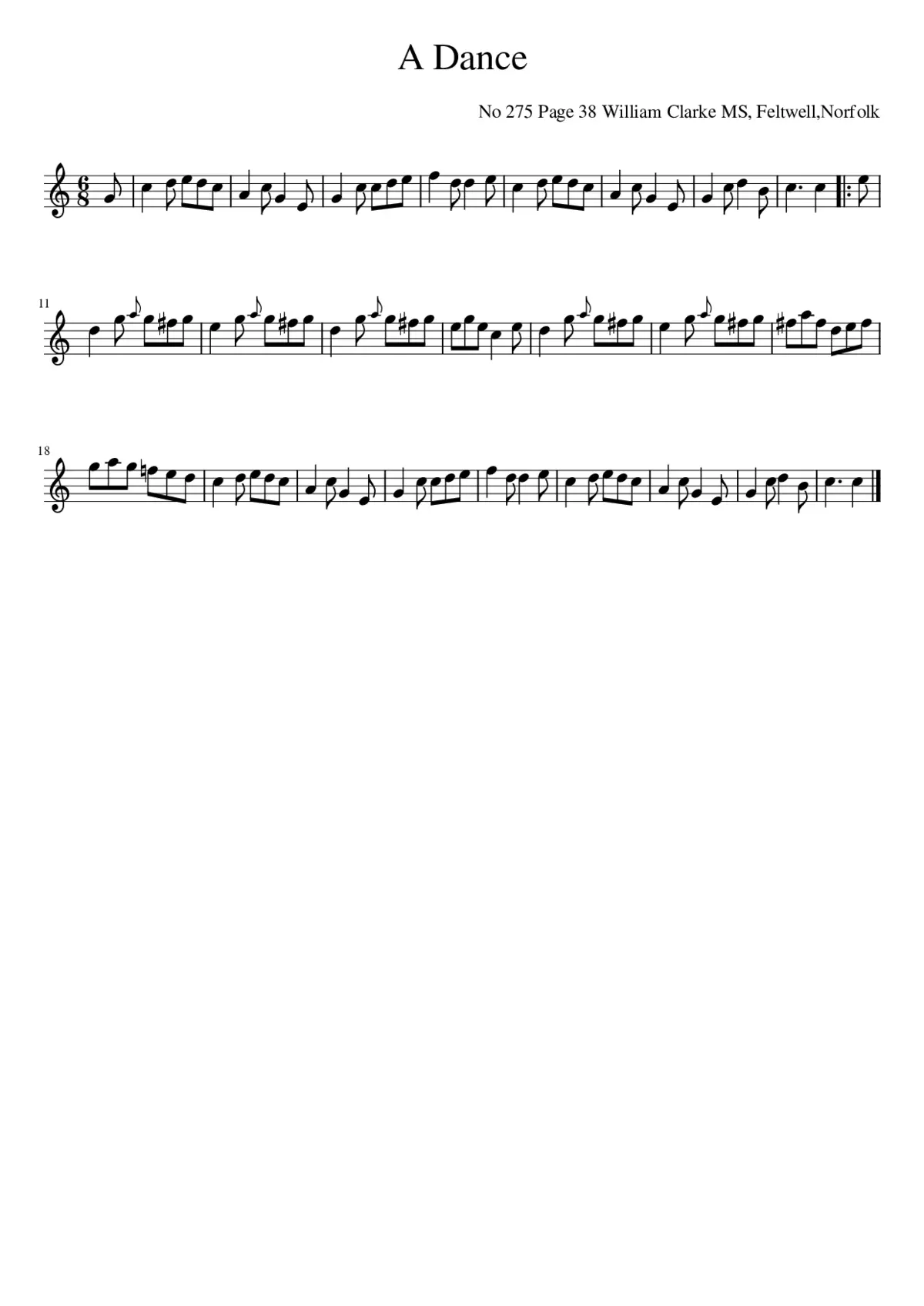 Dance A - Page 1