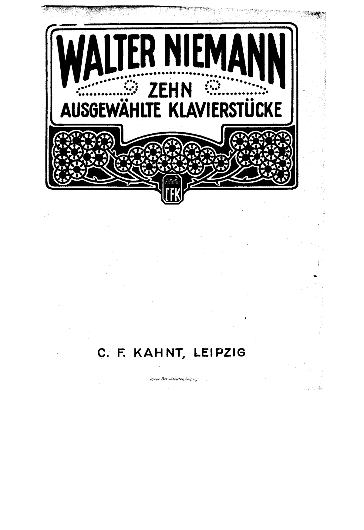 Zehn ausgewählte Klavierstücke - Page 1