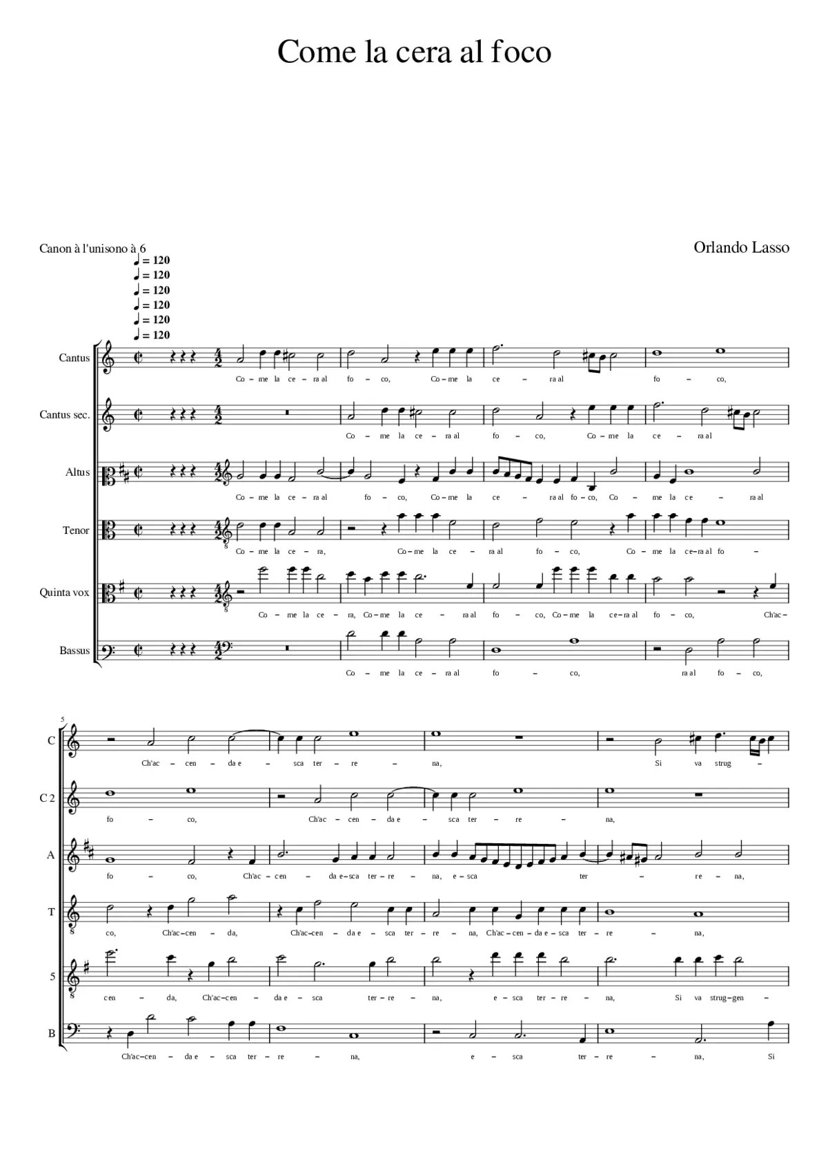 Come la cera al foco - Page 1