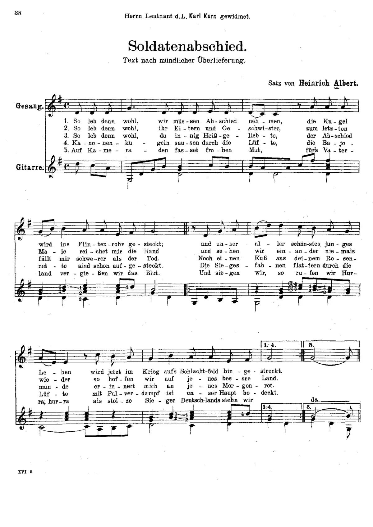 Zwei Abschiedslieder - Page 1