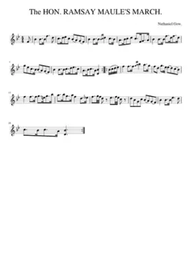 the HON. RAMSAY MAULE'S MARCH.