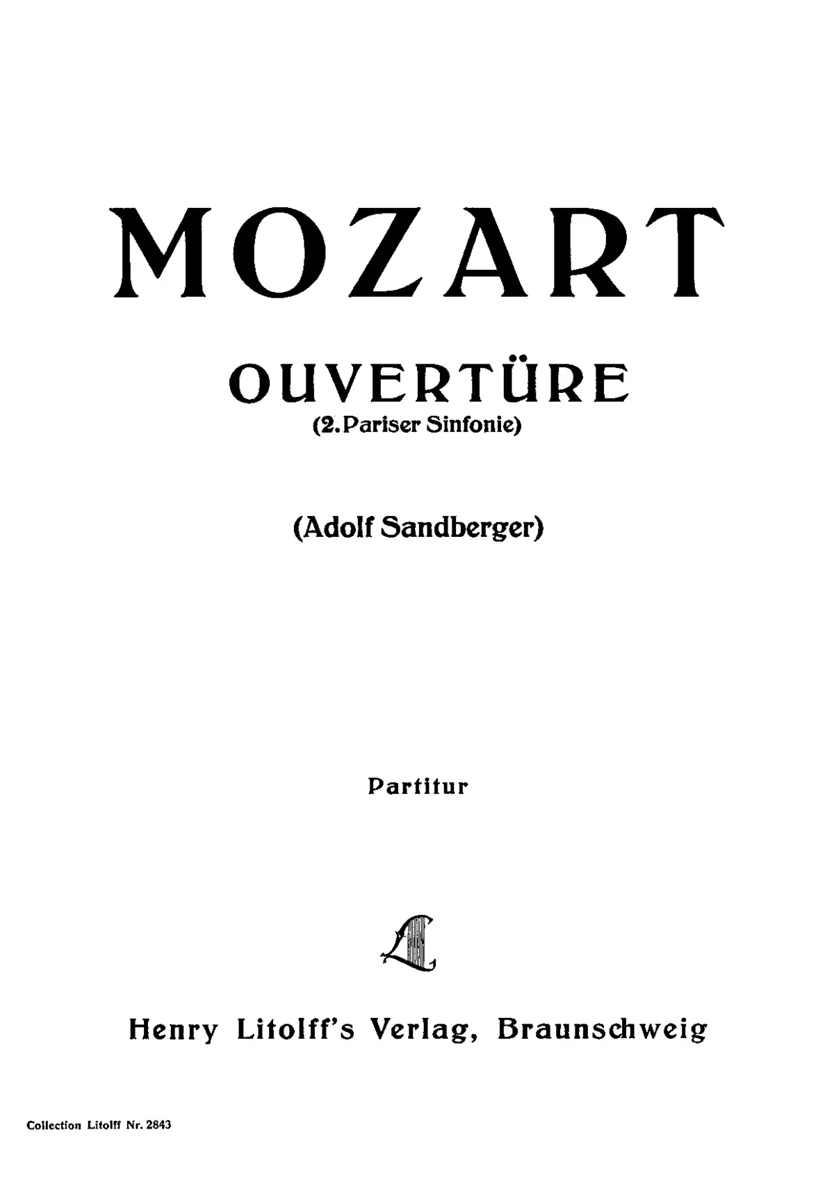 Ouverture à grand orchestre - Page 1