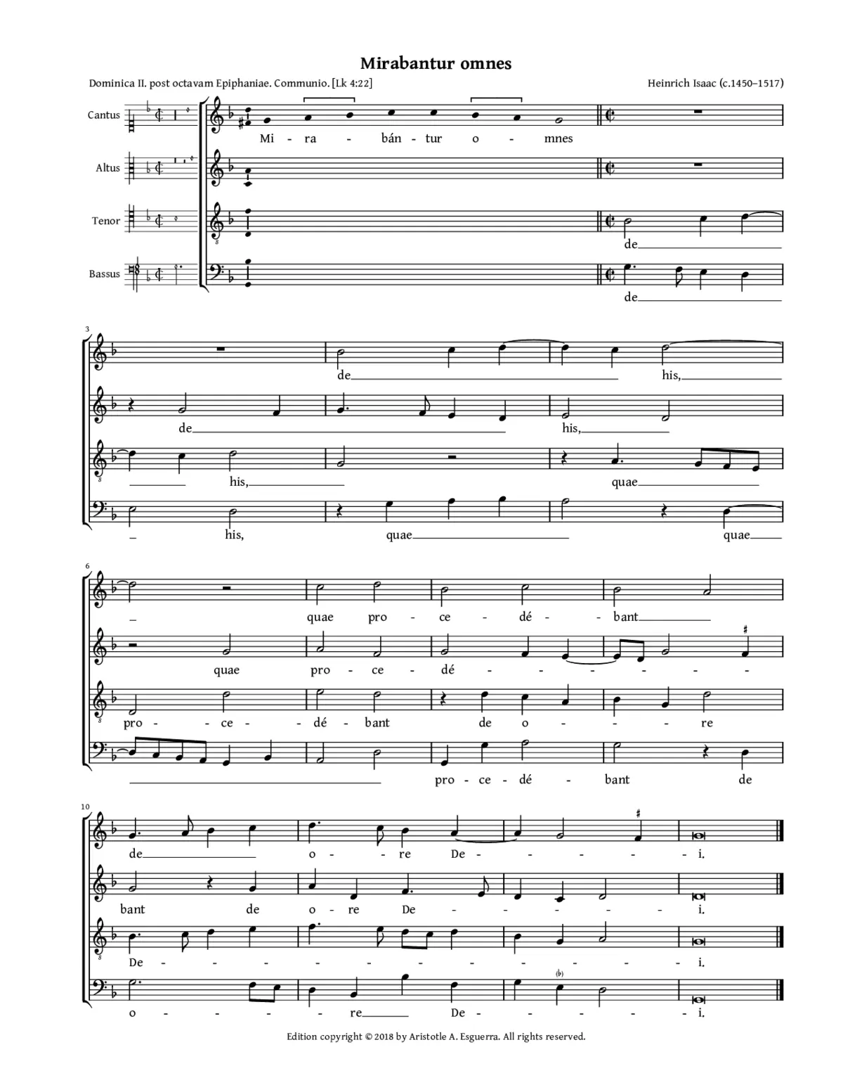 Mirabantur omnes - Page 1