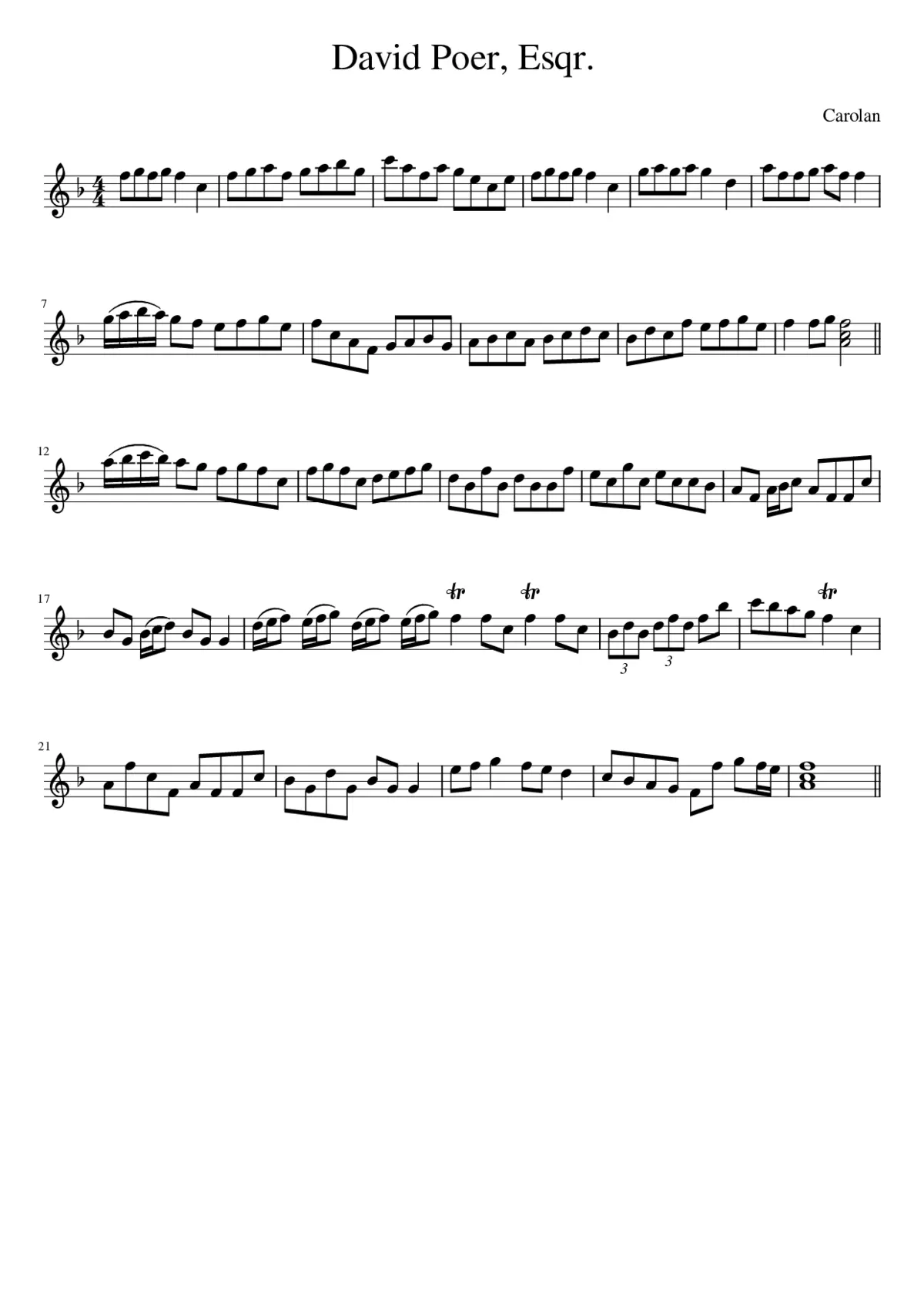 David Poer Esqr. - Page 1