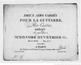 2 Airs Variés pour la Guitare