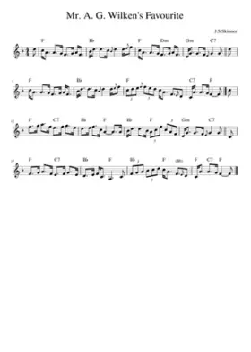 Mr. A. G. Wilken's Favourite