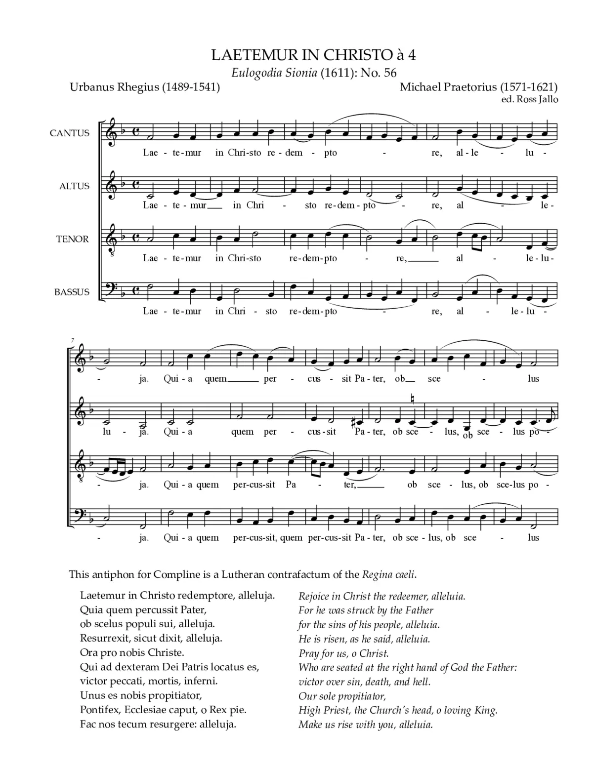 Laetemur in Christo - Page 1