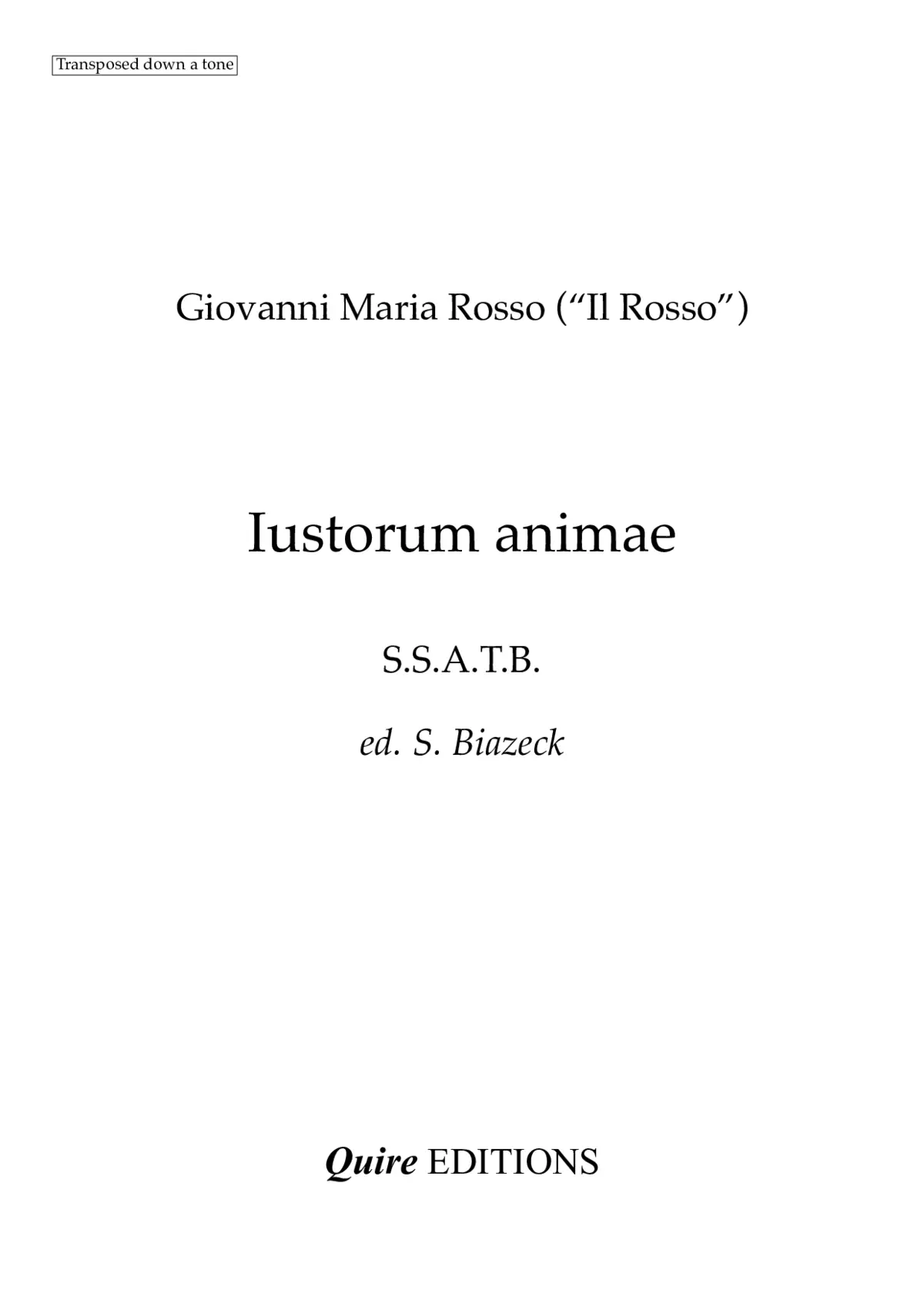 Justorum animae - Page 1