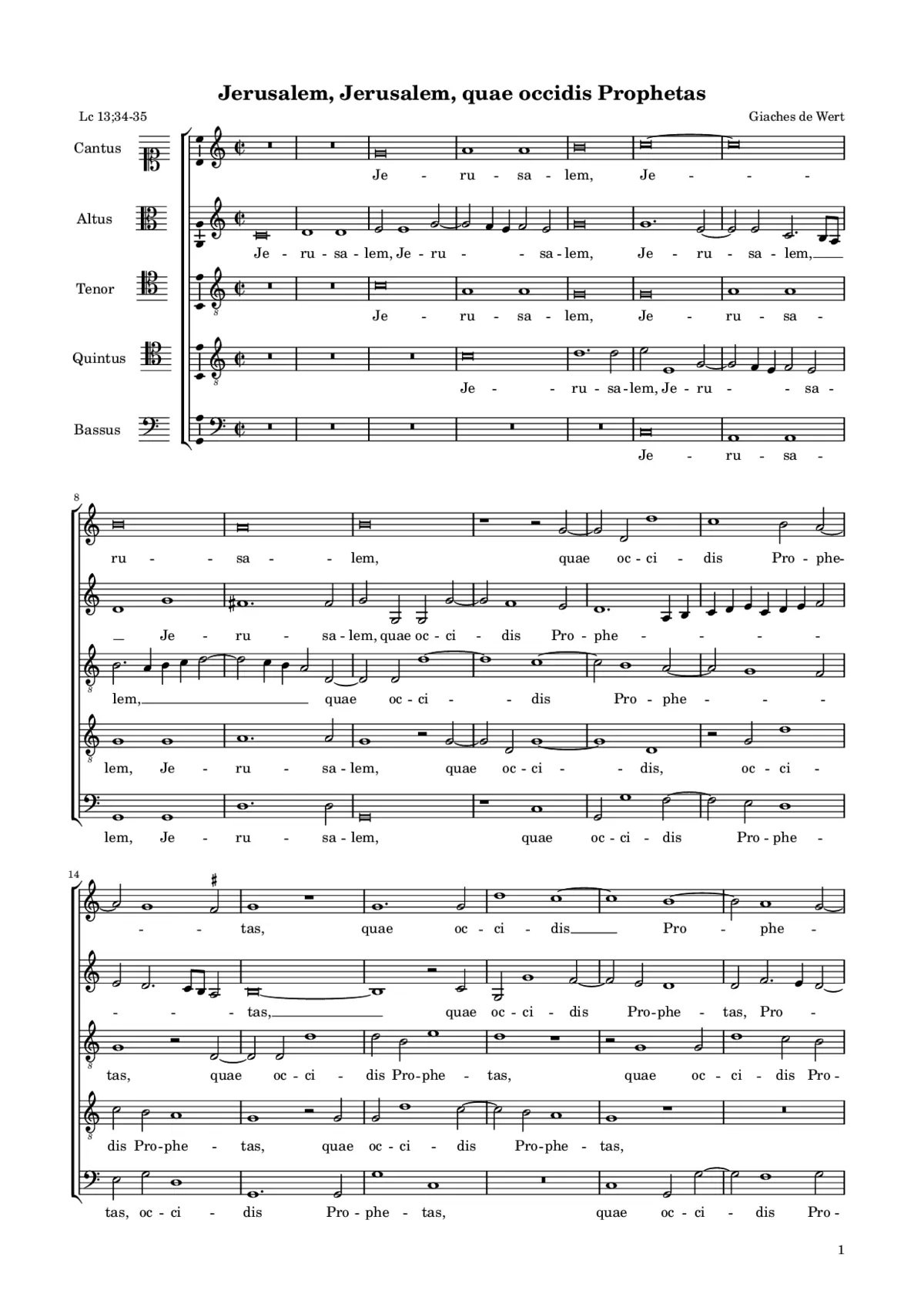 Jerusalem, Jerusalem - Page 1