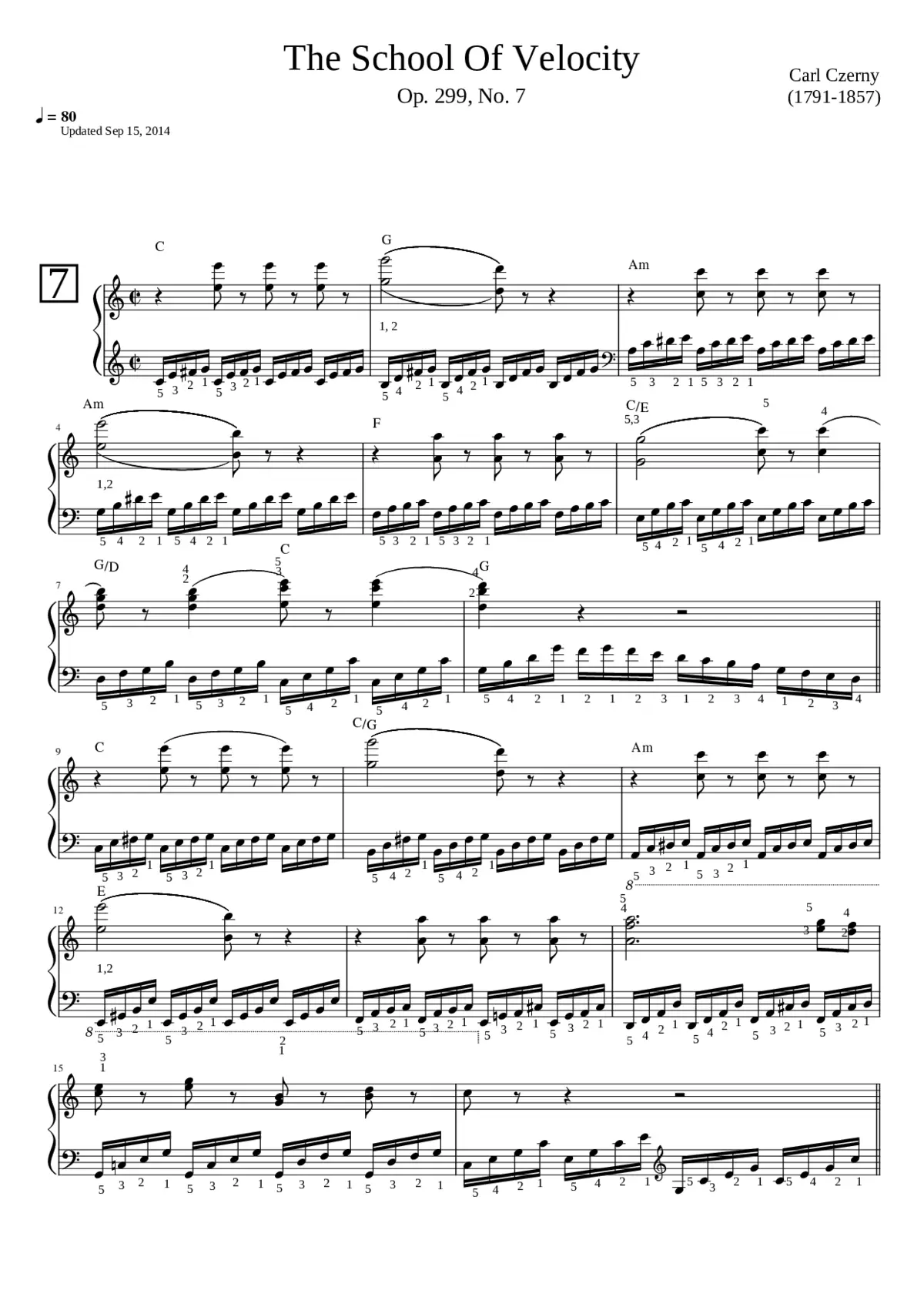 The School of Velocity Op.299 - Page 1