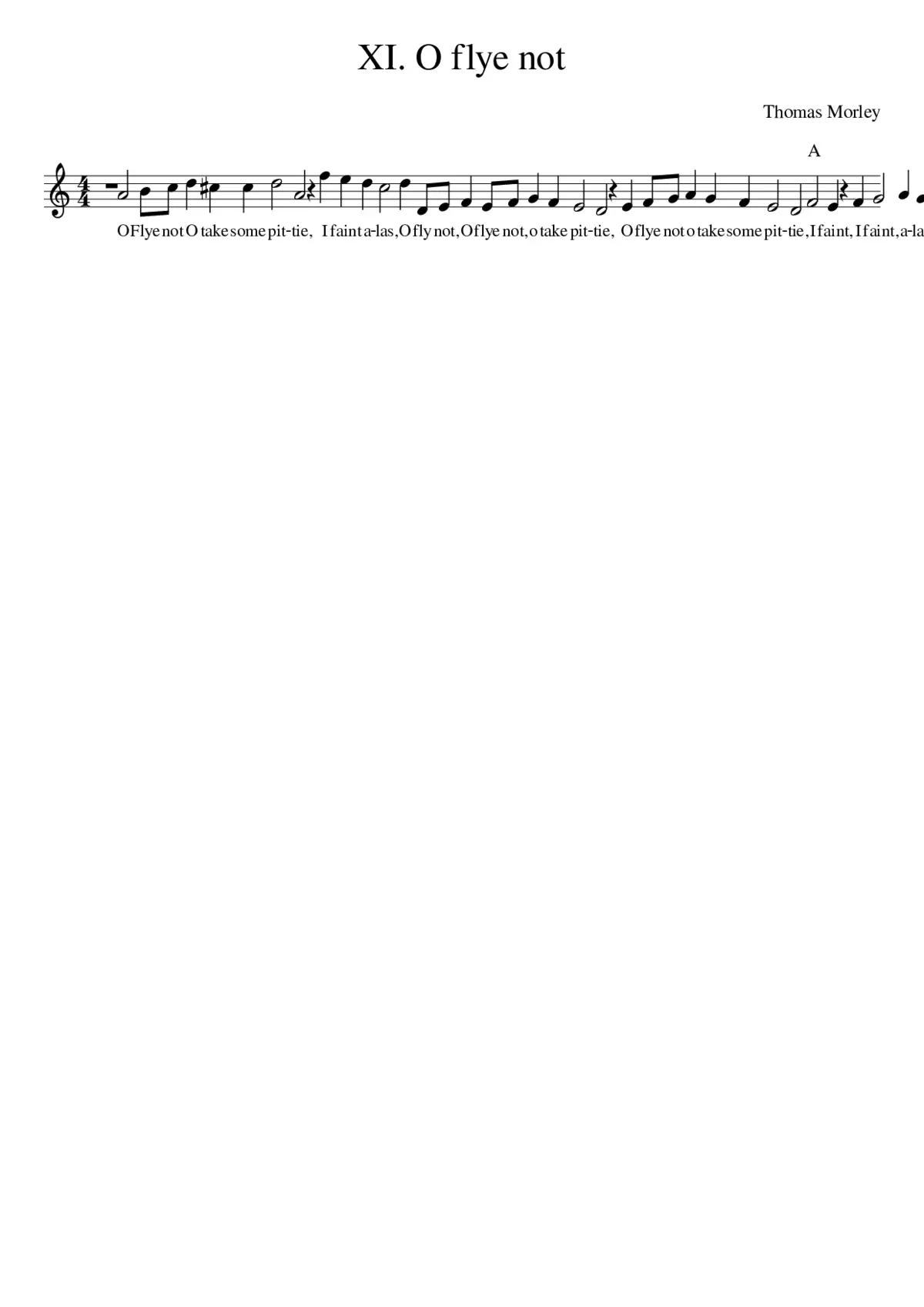XI. O flye not - Page 1