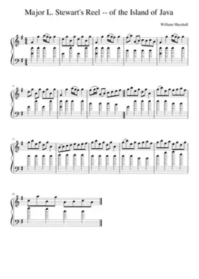 Major L. Stewart's Reel -- of the Island of Java