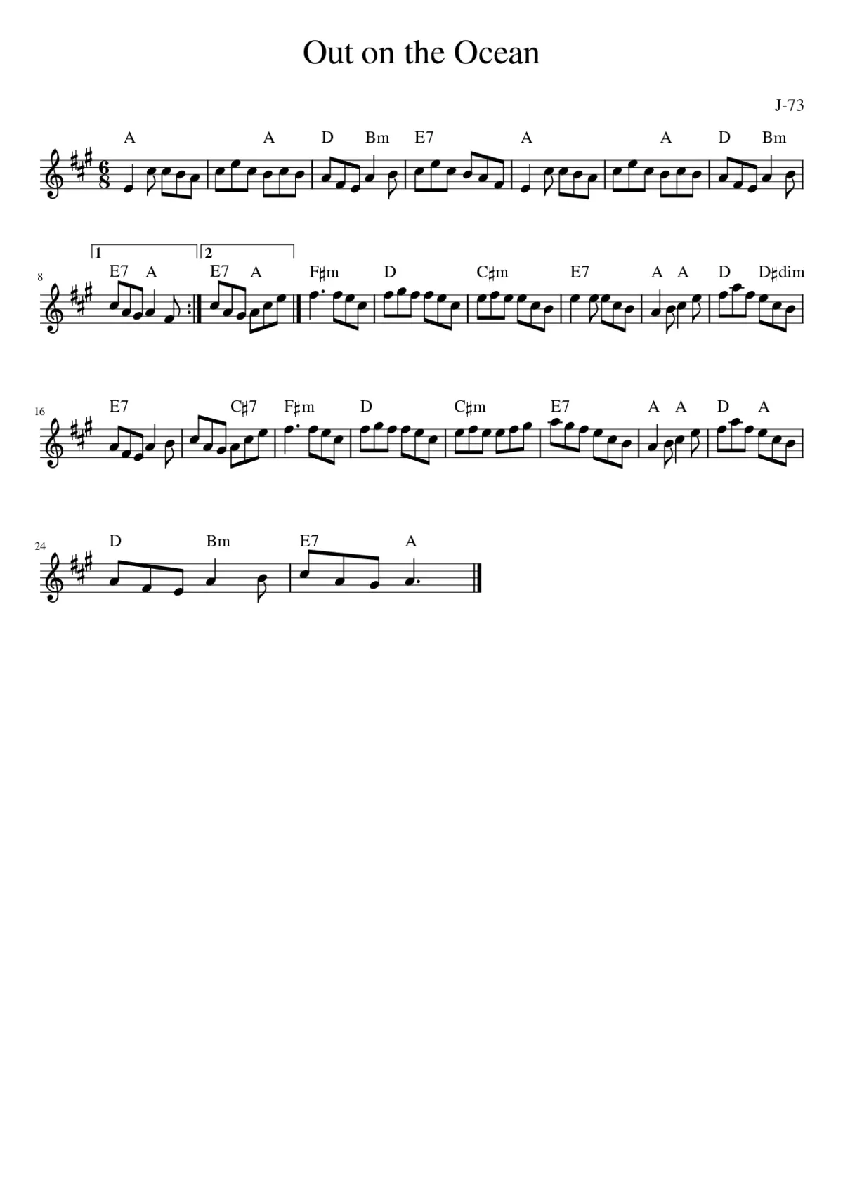 out on the ocean - Page 1