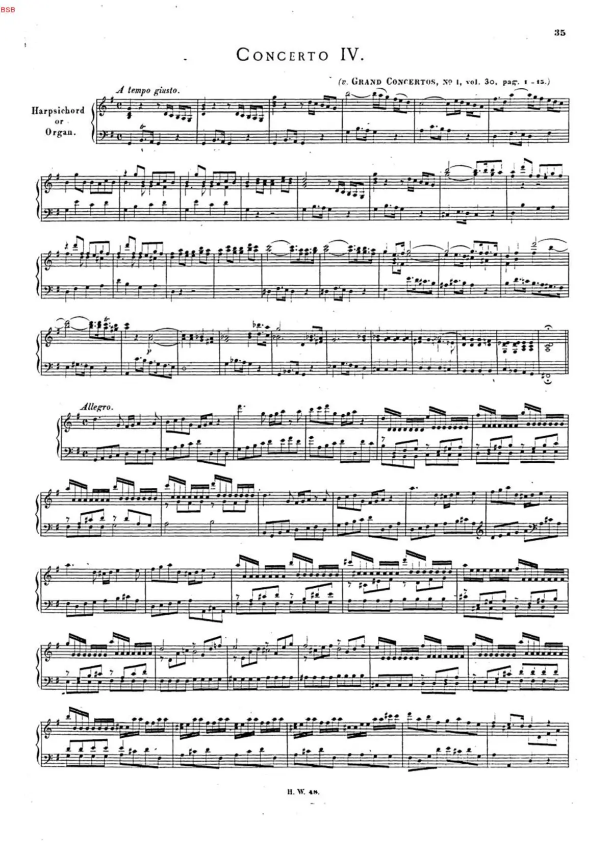 Organ Concerto in G major - Page 1