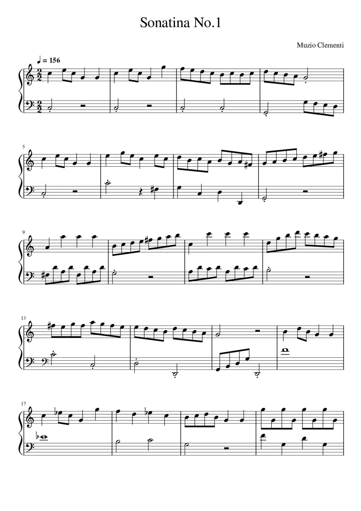 Sonatina No.1 - Page 1