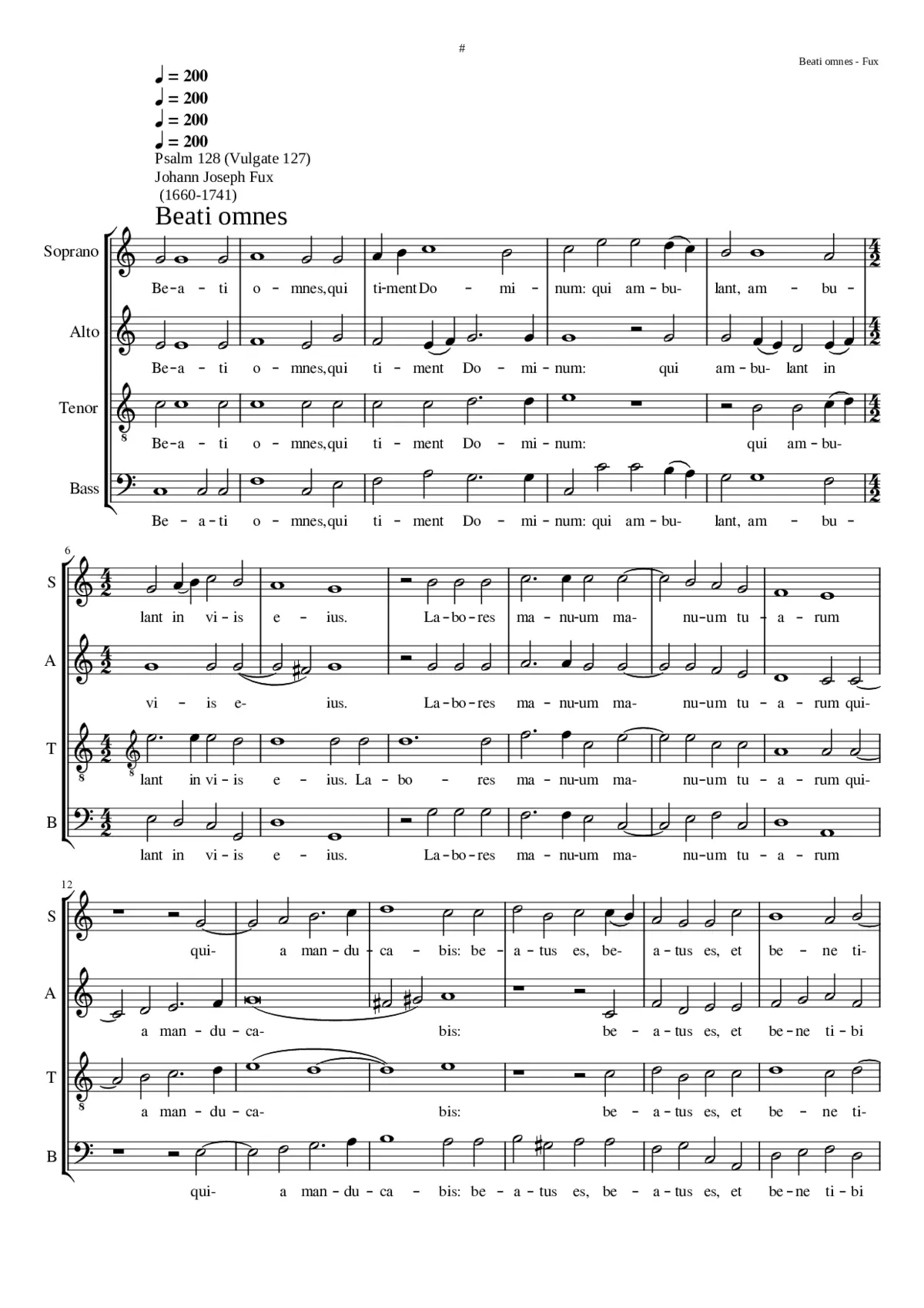 Beati omnes - Page 1