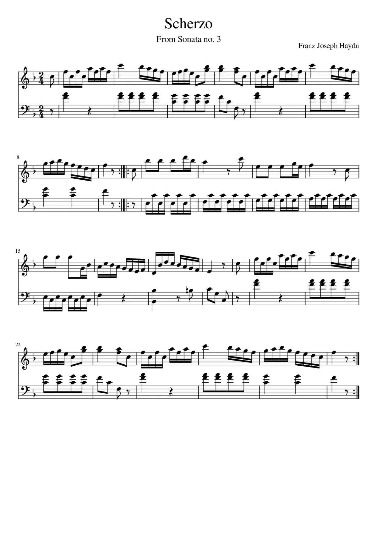 Scherzo - Page 1